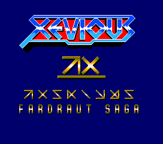 Xevious - Fardraut Saga Title Screen